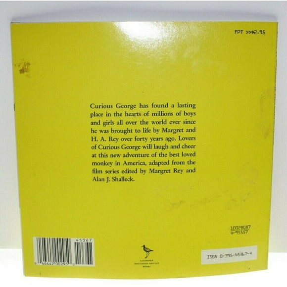 3/$15 Curious George at the Laundromat Hardcover Margret Rey GUC Vintage 1987 - Picture 3 of 3